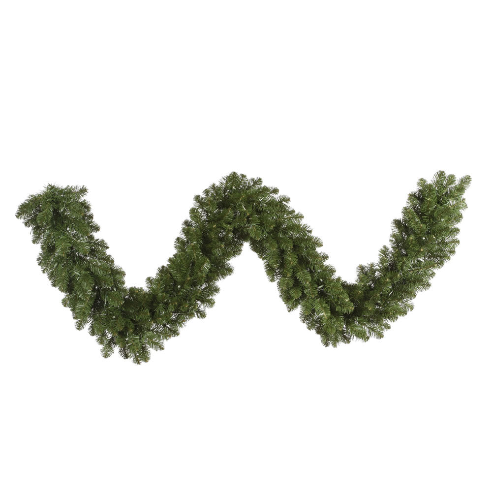 green unlit 9 foot by 14 inch garland